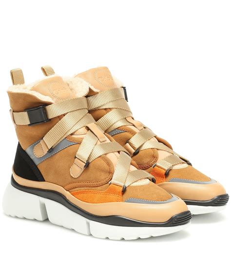 chloe sonnie high top sneakers.